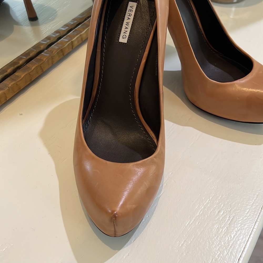 Vera Wang Camel Pumps - Picture 3 of 6